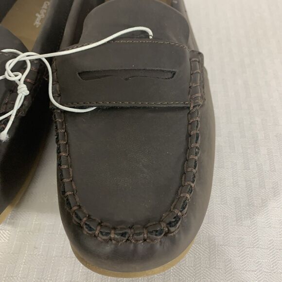 Cat & Jack Brown Loafers Samuel Size 6 Boys Girls Slip On - Picture 3 of 6